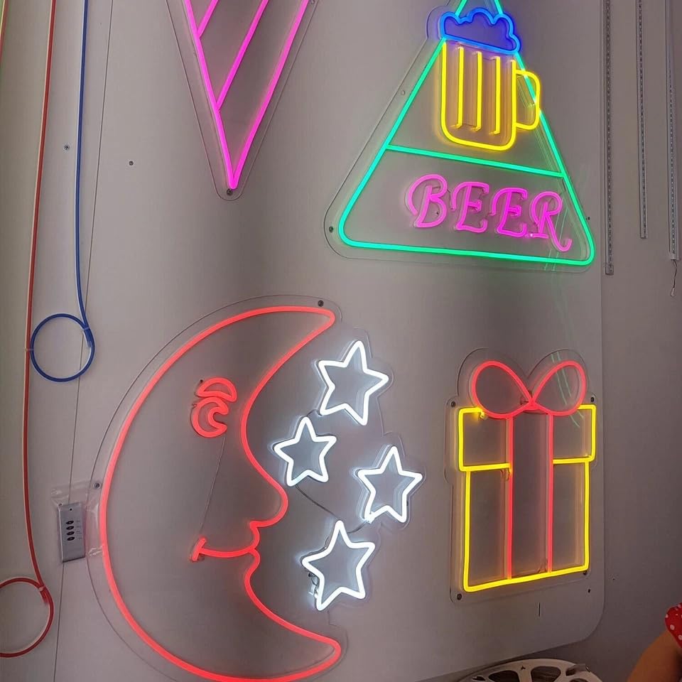 3 Pack Neon LED Strip Lights Waterproof Flexible Rope ~6403