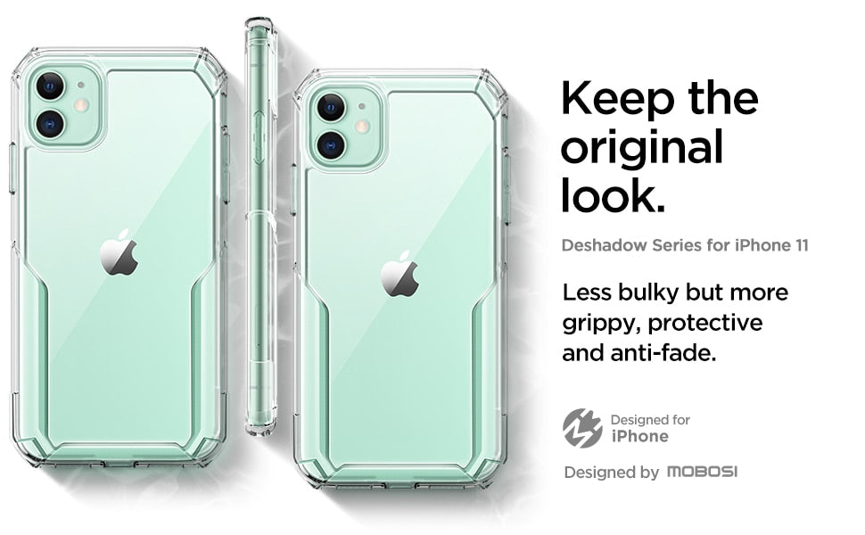 Luxury Transparent Phone Case For iPhone 11 Case TPU Shockproof Drop Protection Cover for iPhone 11 Pro Max 8 7 SE2 Case